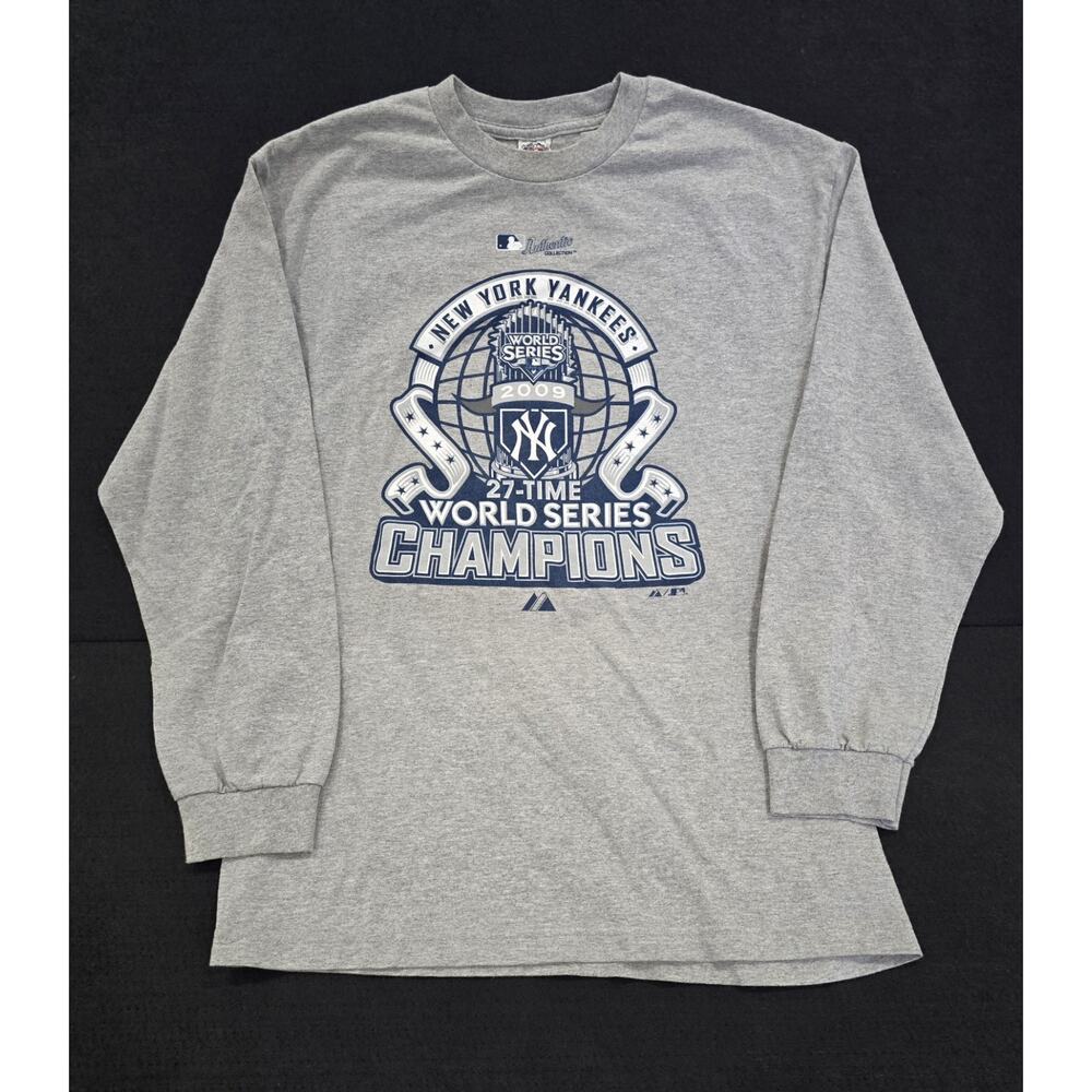 NY Yankees Alstar 2009 World Series Champions Long Sleeve Shirt - Men’s Large